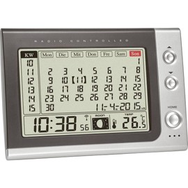 TFA 60.2529.54 Funk alarm clock anthracite, silver Alarmzeiten 1