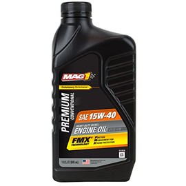 Mag 1 61658 SAE 15W-40 Premium Conventional Heavy Duty Diesel Engine Oil - 1 Quart (Pack of 6)