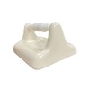 Tenedos Glazed Ceramic Bathroom Toilet Paper Holder Accessory (Bone Almond)