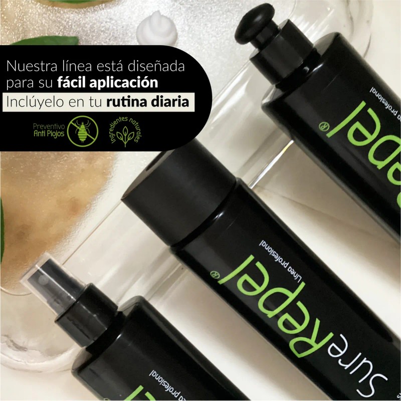 Loción Para Piojos Profesional Sure Repel Repelente Premium