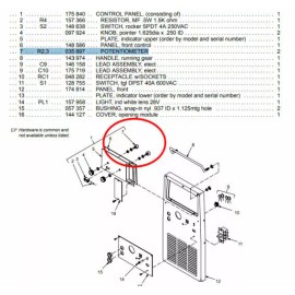 Plasmadyn Miller 035897 Standard Potentiometer Fit Some Millermatic 185 - 250 251 252 300