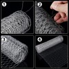 SATINIOR 2 Sheets Chicken Wire Net for Craft Work, Galvanized