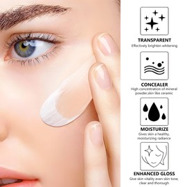 Hydrating CC Cream Foundation with Centella Asiatica - Tinted Moisturiser Face Cream Color Correcting CC Cream with Tinted SPF 25 Lightweight Skin Perfector for Face Make-up (02#, 65g)