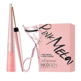 Neogen Extra Slim Metal Maxi Mascara Black 6ml + Pink Metal Eyelash Curler Duo Set, Black (BLACK), 3 Pieces / 네오젠 엑스트라 슬림 메탈 맥시 마스카라 블랙 6ml + 핑크 메탈 뷰러 듀오세트, 검정 (BLACK), 3개