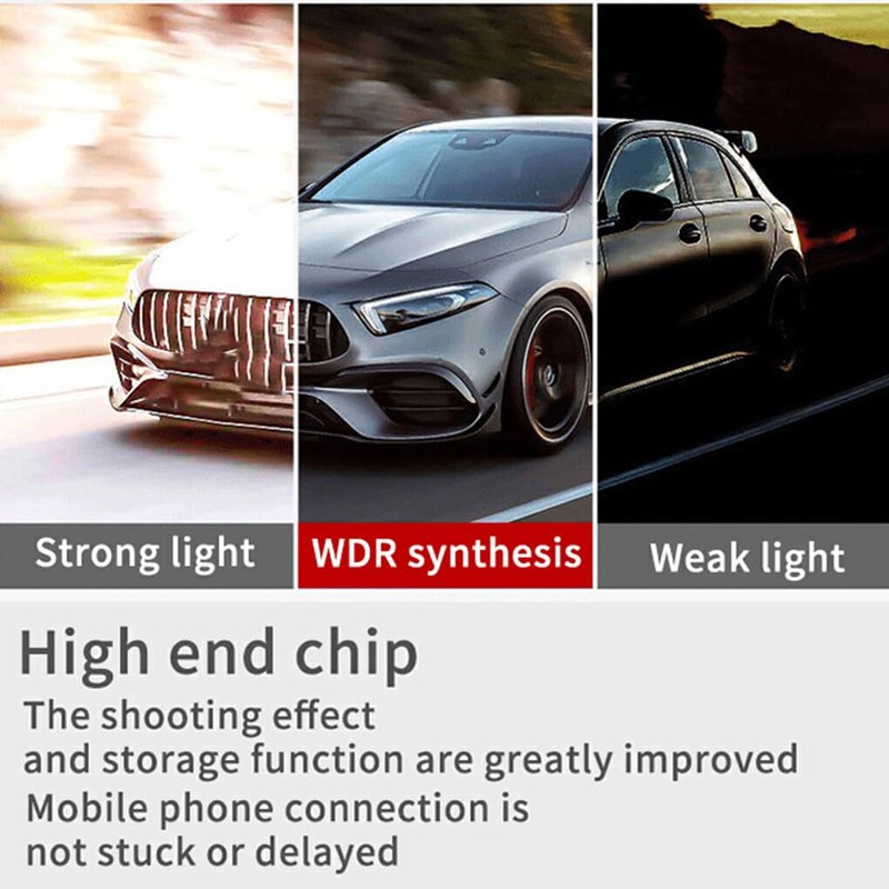 CLSSLVVBN 1080P WIFI Dash Cam Recorder For Car Full Wave