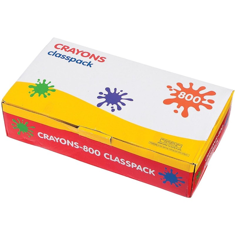 Fun Express Regular Crayons-800 Pc Classpack - 800 Pieces -