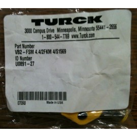 Turck VB2-FSM 4.4/2FKM 4/S1569, U0891-27, Actuator and Sensor Splitter, 2 Branch