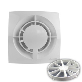 VONLIS® Bathroom Fan Installation Depth 50 mm Short Diameter 100 mm – VONLIS® Timer Yes