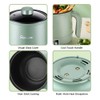 Aoresac Electric Pot 1.7L Non-stick Ramen Cooker Automatic Insulation/Timing for
