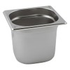 Genware NEV-GN16-65 Stainless Steel Gastronorm Pan, Size 1/6, 65 mm