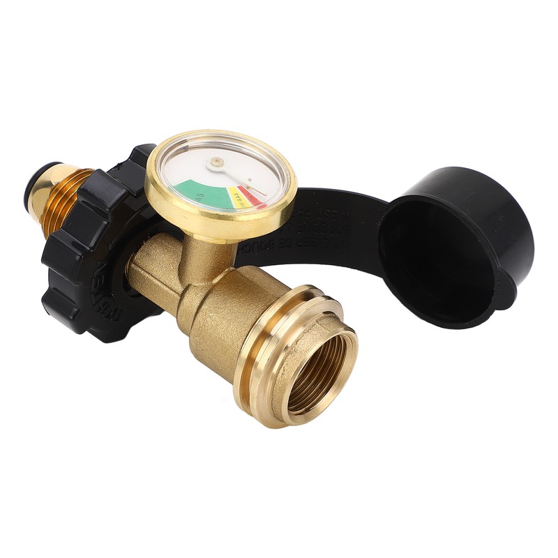 Gas Tank Pressure Gauge QCC Type 1 Converts 5‑100lb Gas