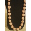 Maleka Designs 32" Hawaiian Kukui Nut Lei Necklace in Brown,