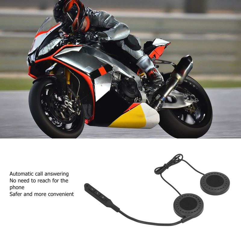 Motorcycle Helmet Bluetooth Headset Waterproof Handfree Music Call Control Bluetooth