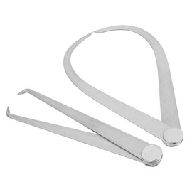 Calipers Outside and Inner Button Set, Calipers Measuring Tool, 2 Pieces 6 Inch Machine Stainless Steel Connection Outside Inner Caliper Measuring Tool Set