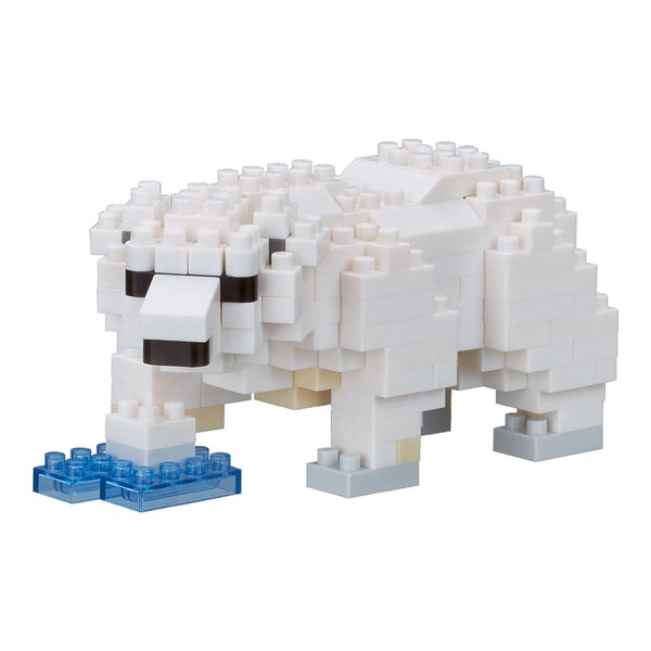 Nanoblock Animals - Polar Bear, Nanoblock Collection Series