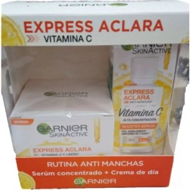 Garnier Crema Y Sérum Facial Garnier Express Aclara Anti Manchas 2pz