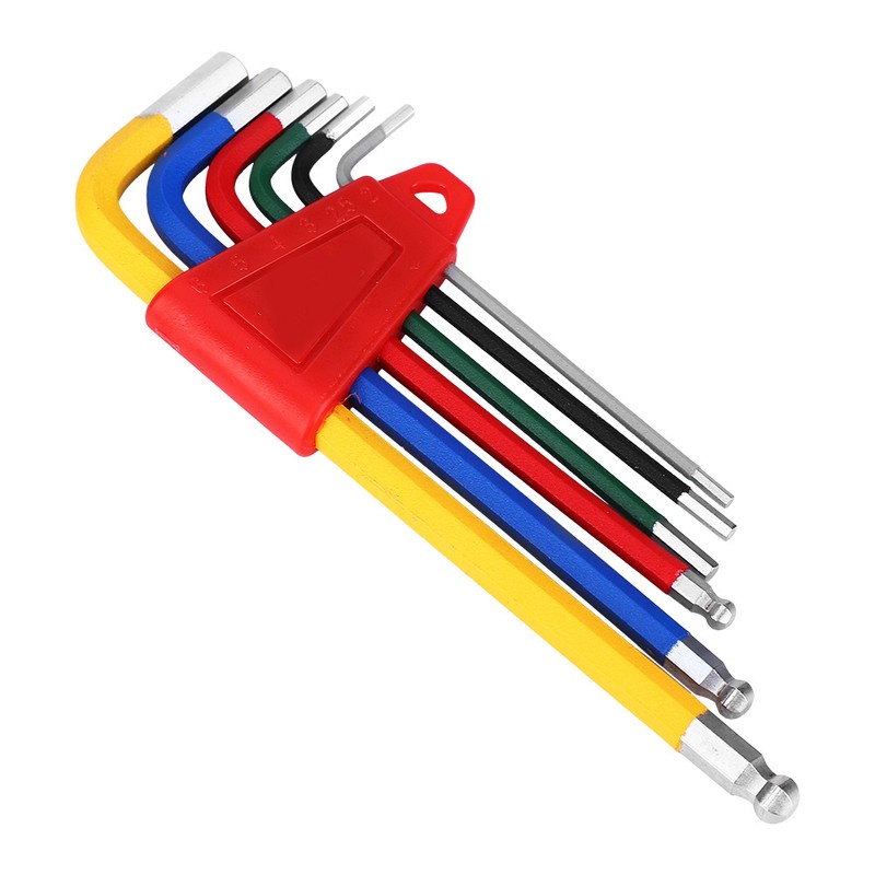 6PCS Aluminium Alloy Colorful Corrosion Resistance Bike Internal Hex Wrench