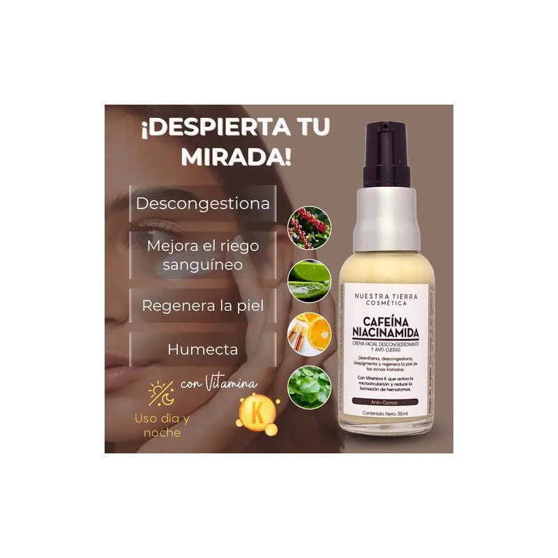 Crema Anti-ojeras Con Cafeína 5% Y Niacinamida 4% 35ml