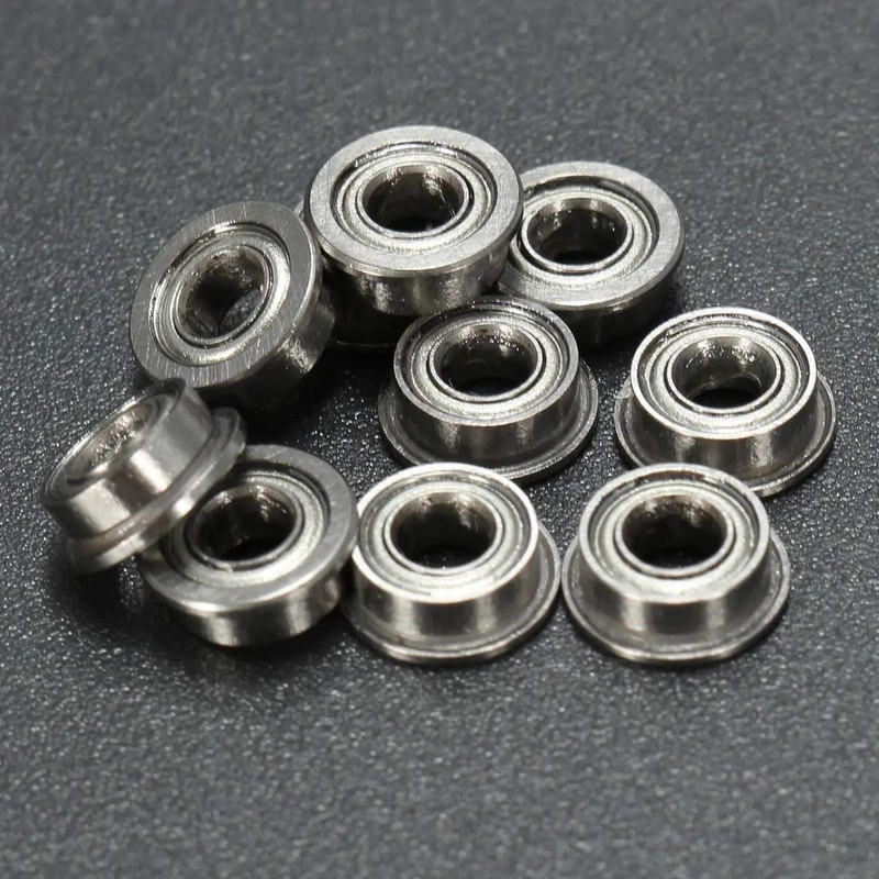 Double Shielded Flange Ball Bearings MF63ZZ, 0.12 x 0.24 x