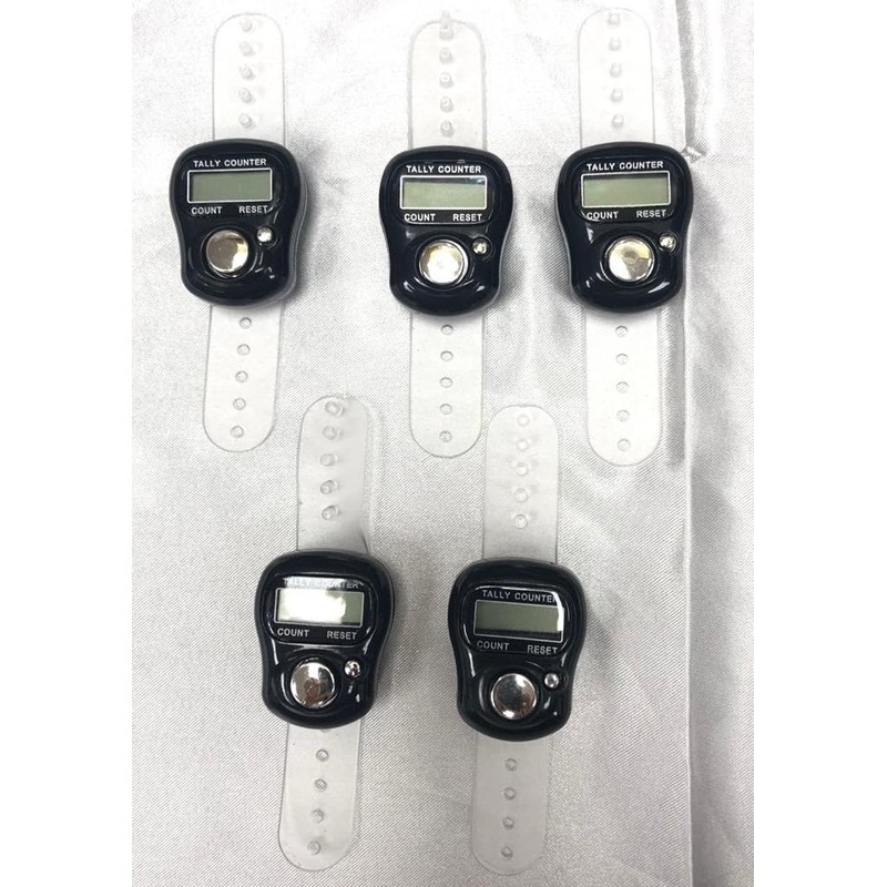 Needs & Wants® Black Digital Finger Ring Tasbeeh Tasbih Tally