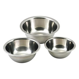 Pearl Metal HC-316 Bowl Bowl Set of 3, 6.3 inches (16 cm), 7.1 inches (18 cm), 8.7 inches (22 cm), Stainless Steel, Dishwasher Safe, Preparation, Kitchen Mate