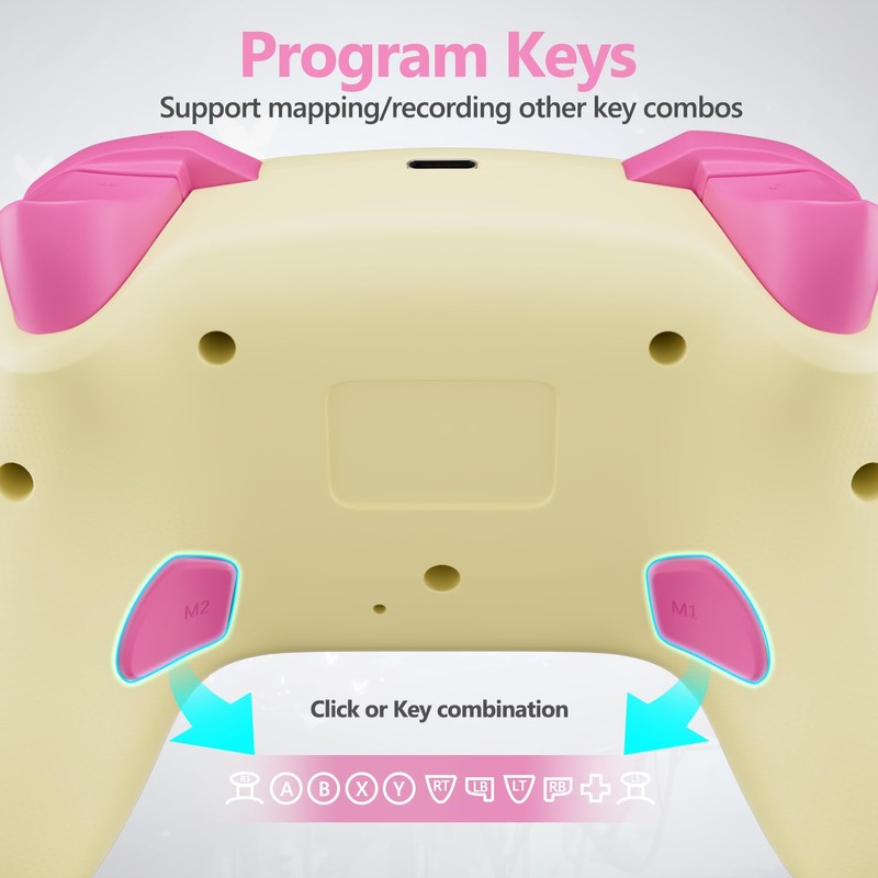 Wireless Switch Controller for Switch/Lite/OLED/Switch 2, Hall Effect Triggers &