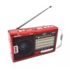 Sunflash Red Bluetooth AM/FM/SW 9CH Radio W/ Flashlight USB/TF MP3