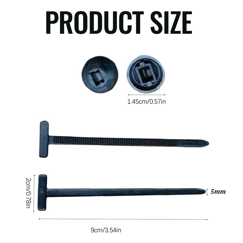 50 Pcs Nylon Universal Cable Tie Buckle,Heavy Duty Self-Locking Nylon