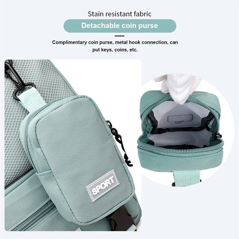 Portable Backpack Camping Travel Bag Large-Capacity Daypack with a Coin