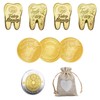 GOODCHI Tooth Fairy Gold Coins, Tooth Fairy Tooth Teeth Commemorative