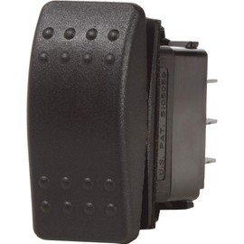 Blue Sea Systems Water Resistant Black Contoura II Switches, 7930, Black