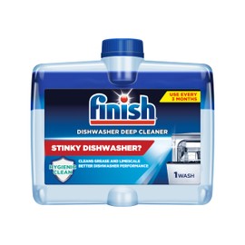 Finish Dishwasher Cleaner Liquid, Deep Cleans Hidden Grease & Limescale, Fights Odors & Maintains Performance, 3 Month Supply, 8.45oz, 1 Bottle