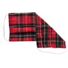 ComfyMasky Unisex Red Tartan Economy Pleated Cotton Face Mask