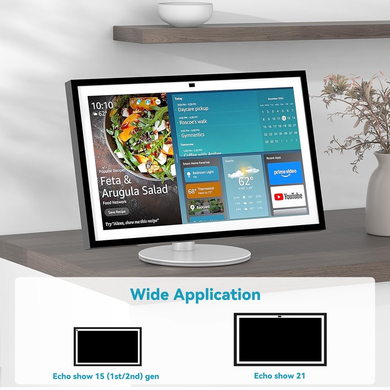 Letlar Tiltable Stand for Echo Show 21 & 15 (1st,