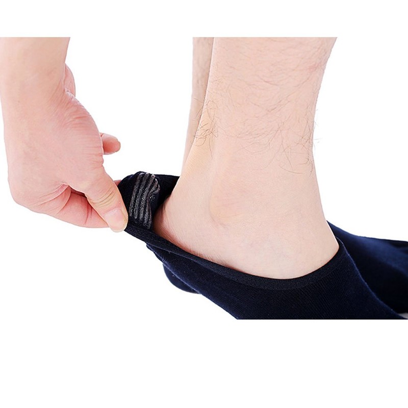 Mens No Show Cotton Socks Running Five Finger Crew Toe