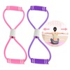 Yuio 2pcs 8-Shaped Resistance Bands with Handles, Elastic Resistance Bands