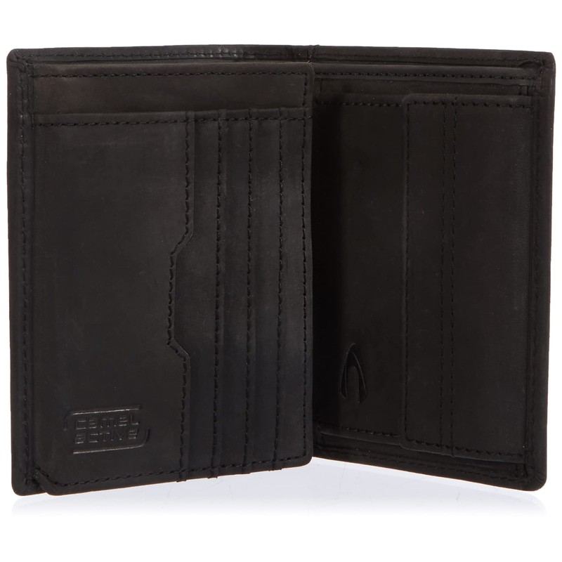 camel active Vietnam Herren Geldbörse Hochformat RFID Leder Mittelgroß Schwarz