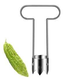 T-Grip Stainless Steel Fruit & Vegetable Corer Tool,Ergonomic Non-Slip Handle for Peppers, Apples, Veggies,Ultimate Kitchen Gadget for Cooking Lovers（2pcs）
