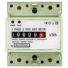 Electric Meter DIN Rail Electronic KWh Meter, 220V AC Digital