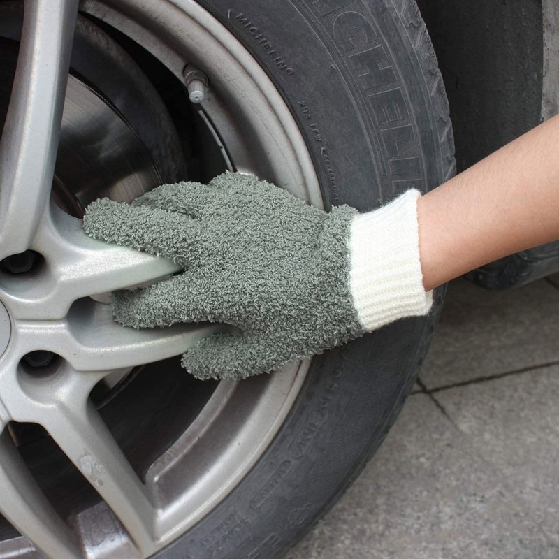 MIG4U Microfiber Dusting Gloves House Cleaning Glove for Blinds, Houseplant