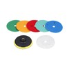 6Pcs Dry Diamond Polishing Pads 1Pc Backer Polish Kit for