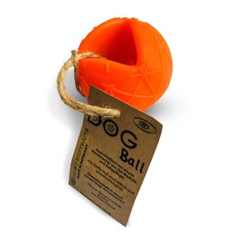Lasama Moby Dog Ball frei von giftigen Weichmachern und giftigen Inhaltsstoffen Hundeball (Leuchtorange)