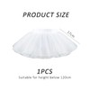 KSBBHDS 1 White Dress Tutu for Girls, White Tutu, Tulle
