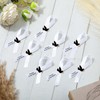50 Pcs Dove Funeral Ribbons Memorial Ribbon Funeral Pins Classic