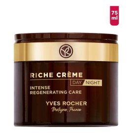 Yves Rocher Crema Facial Antiedad Riche Creme Fórmula Vegana Nutre Regenera Piel