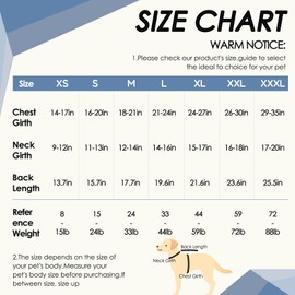 BRKURLEG Dog Anxiety Shirt, Adjustable Anxiety Vest Jacket for Small Medium Large Dogs,Dog Calming Shirt for Thunderstorms, Fireworks, Training & Separation Relief, Lakeblue, M