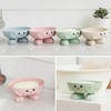 4 Pieces Cartoon Soap Box, Cute Portable Drain Box, Dormitory