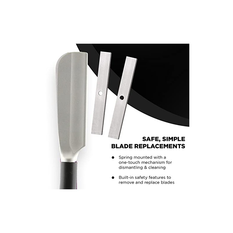Feather SS Japanese Straight Razor, Black