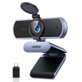 UGREEN Cámara Web 4K para PC HD 1080P 60FPS con Micrófono, Cubierta de Privacidad, 70° Campo de Visión,Enfoque Automático PDAF,Adaptador USB A y USB C, Plug & Play, para Streaming, Conferencia y Zoom