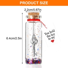 DAWRIS Anniversary present for Him, Her Romantic Message in a Bottle I Love You Gift for Husband, Wife Little Cute Gifts for Girlfriend Boyfriend Wife Husband Valentine's Day Wedding Gifts